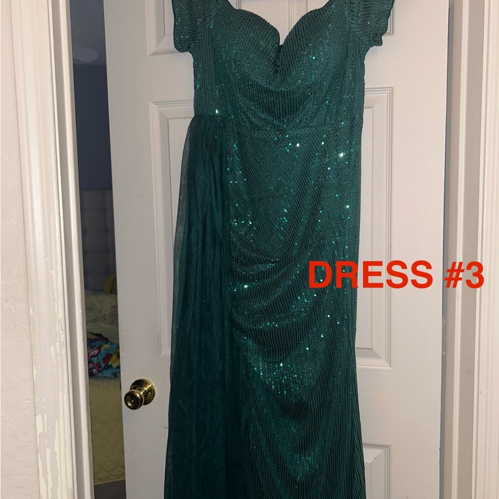 Elegant Green Sequin Dress
